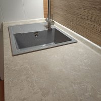 Замена кухонной столешницы Млечный Путь Duropal 9039, замена мойки в Екатеринбурге.
