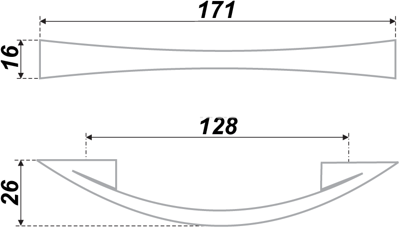 Мебельная ручка RS005
