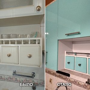 Замена фасадов (суперглянцевый акрил нового поколения) в Екатеринбурге. Ул. Светлореченская.