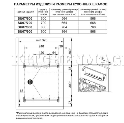 Сушка PANDORA SU07/600 Boyard