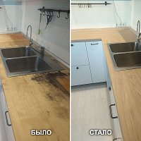 Замена кухонной столешницы Дуб Балтийский Duropal 31102 в Екатеринбурге.