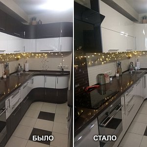 Замена фасадов кухонного гарнитура в Екатеринбурге. Ул. Сибирский тракт, 39б.