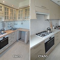 Замена кухонной столешницы. ул. Бардина, 38, г. Екатеринбург.